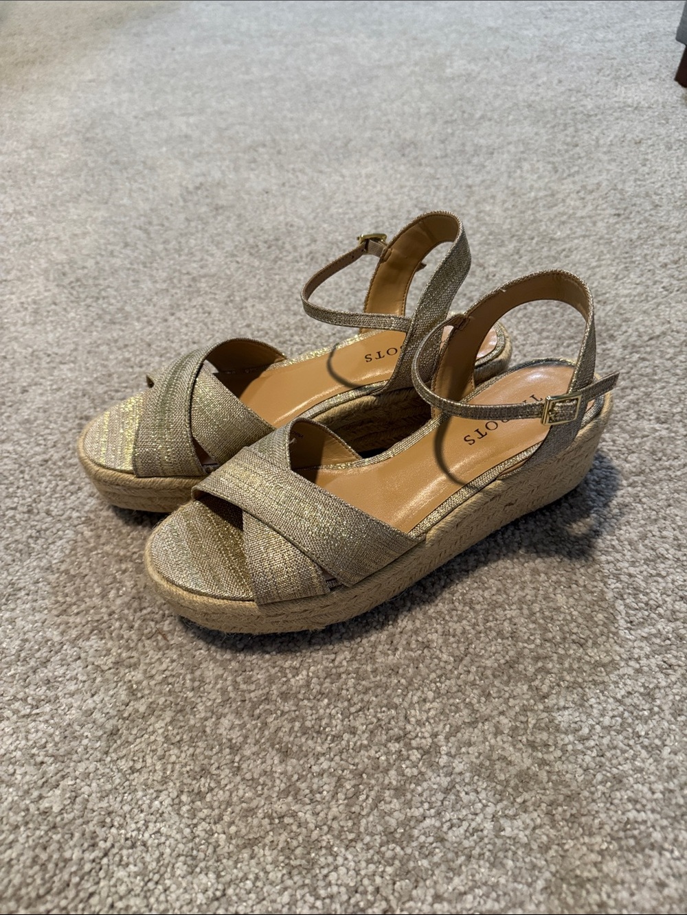 Talbots Sandals sz 8 NEW Women Platform Espadrille Shoes Wedge Heel